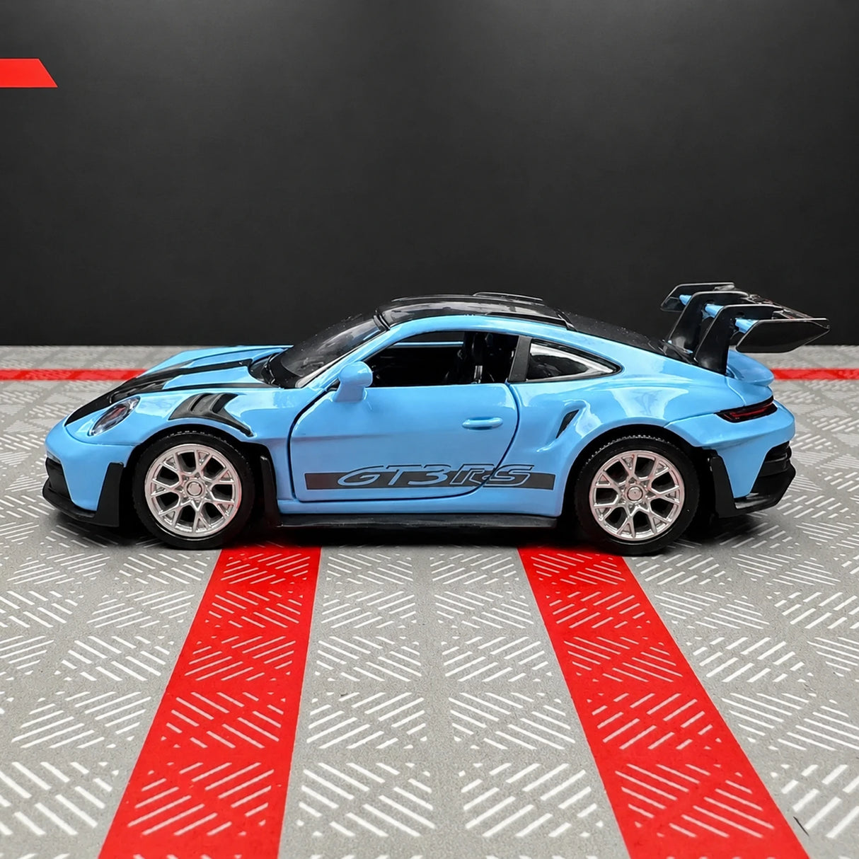 [TOY] 1:36 Porsche 2023 911 992 GT3 RS Blue Model Car Die-Cast