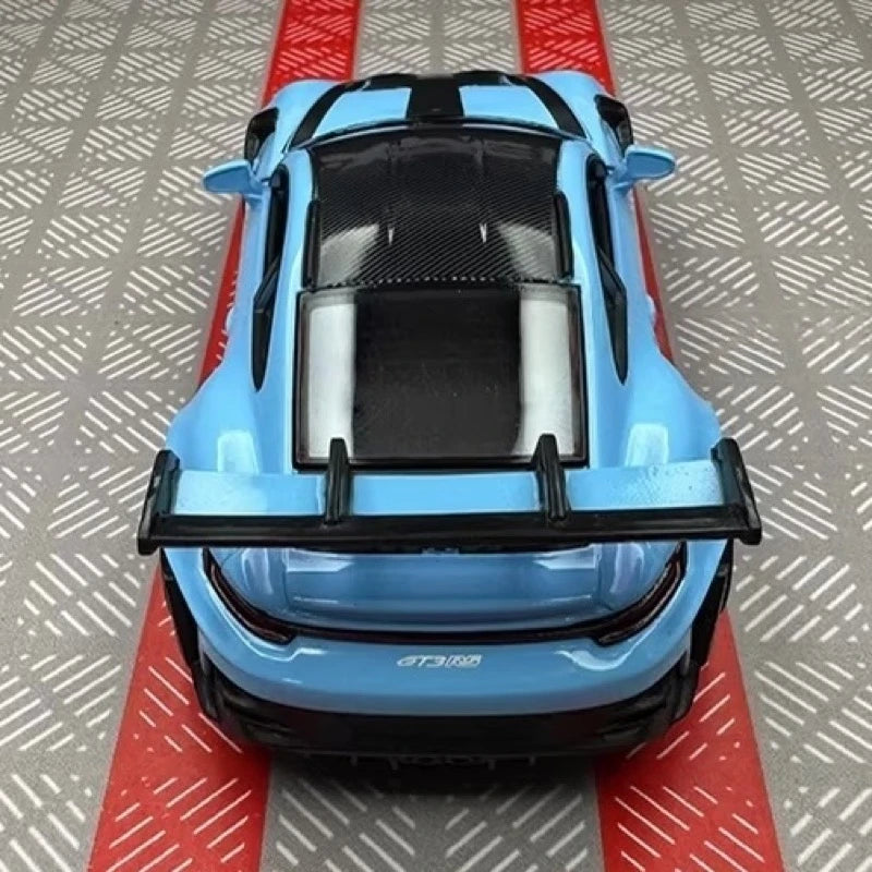 [TOY] 1:36 Porsche 2023 911 992 GT3 RS Blue Model Car Die-Cast