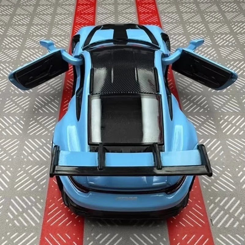 [TOY] 1:36 Porsche 2023 911 992 GT3 RS Blue Model Car Die-Cast