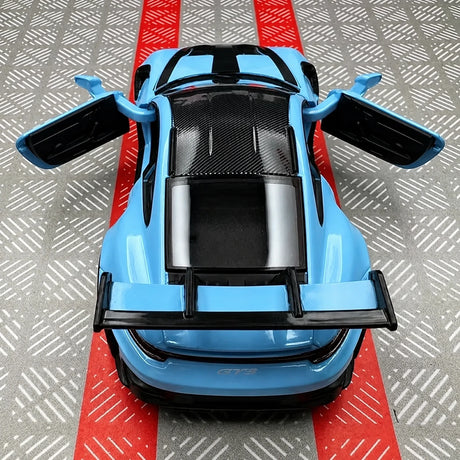 [TOY] 1:36 Porsche 2023 911 992 GT3 RS Blue Model Car Die-Cast