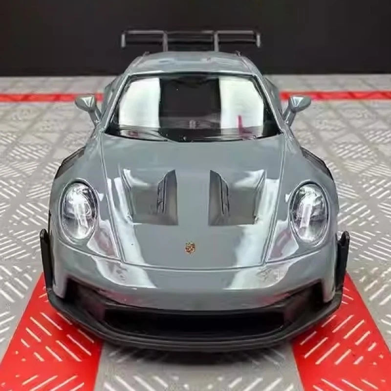 [TOY] 1:36 Porsche 2023 911 992 GT3 RS Gray Model Car Die-Cast