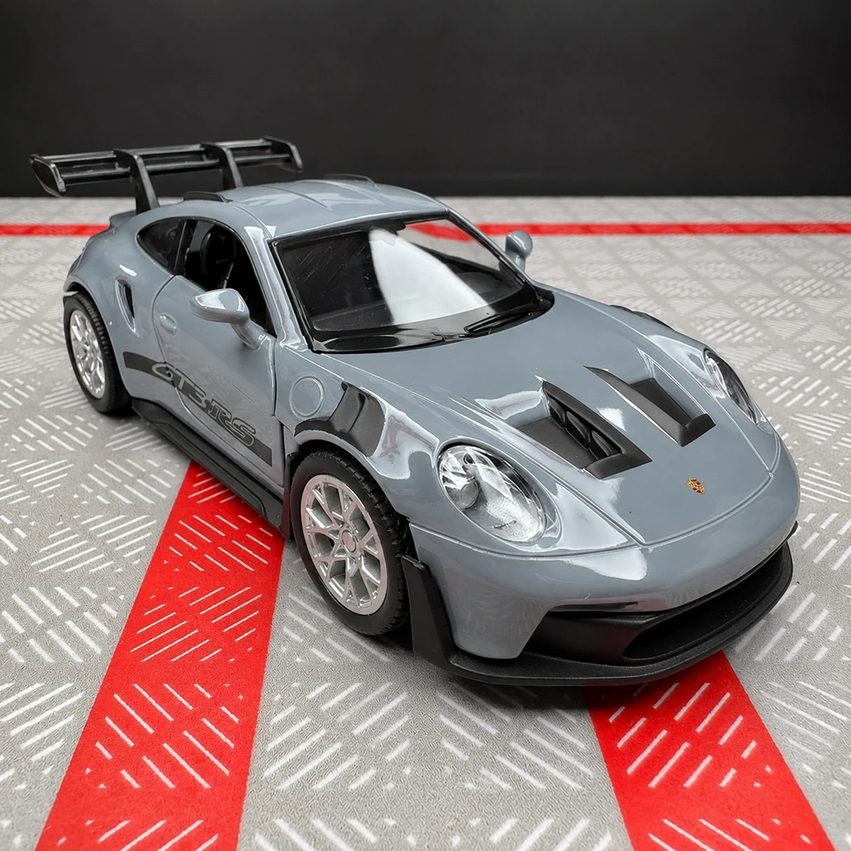 [TOY] 1:36 Porsche 2023 911 992 GT3 RS Gray Model Car Die-Cast