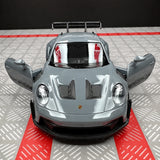 [TOY] 1:36 Porsche 2023 911 992 GT3 RS Gray Model Car Die-Cast