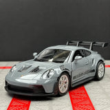 [TOY] 1:36 Porsche 2023 911 992 GT3 RS Gray Model Car Die-Cast