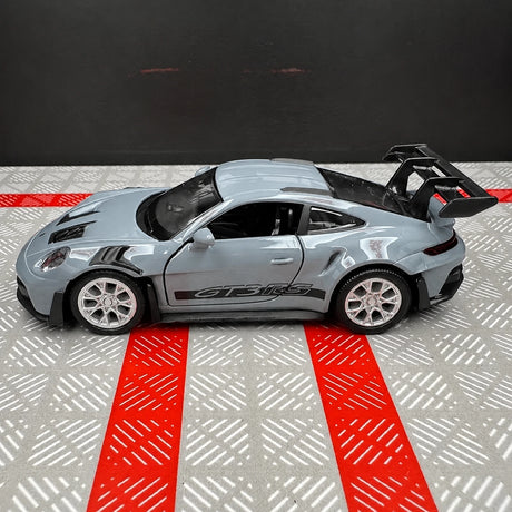 [TOY] 1:36 Porsche 2023 911 992 GT3 RS Gray Model Car Die-Cast