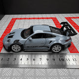 [TOY] 1:36 Porsche 2023 911 992 GT3 RS Gray Model Car Die-Cast