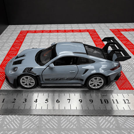 [TOY] 1:36 Porsche 2023 911 992 GT3 RS Gray Model Car Die-Cast