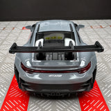 [TOY] 1:36 Porsche 2023 911 992 GT3 RS Gray Model Car Die-Cast