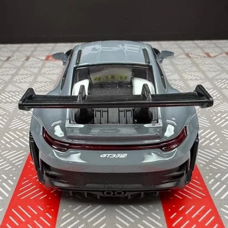 [TOY] 1:36 Porsche 2023 911 992 GT3 RS Gray Model Car Die-Cast
