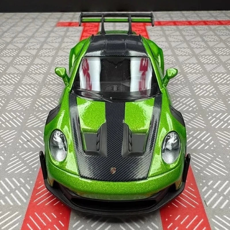 [TOY] 1:36 Porsche 2023 911 992 GT3 RS Green Model Car Die-Cast