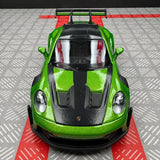 [TOY] 1:36 Porsche 2023 911 992 GT3 RS Green Model Car Die-Cast
