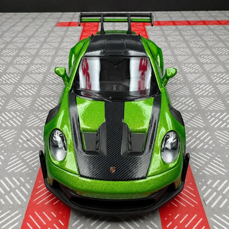 [TOY] 1:36 Porsche 2023 911 992 GT3 RS Green Model Car Die-Cast