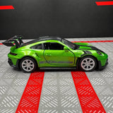 [TOY] 1:36 Porsche 2023 911 992 GT3 RS Green Model Car Die-Cast