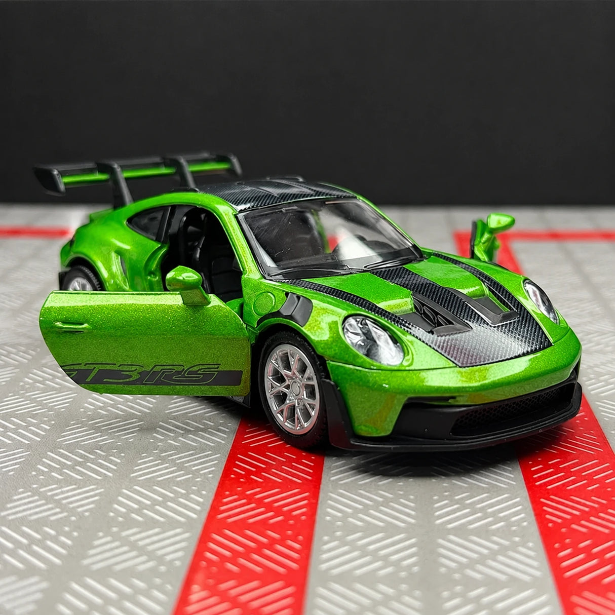 [TOY] 1:36 Porsche 2023 911 992 GT3 RS Green Model Car Die-Cast