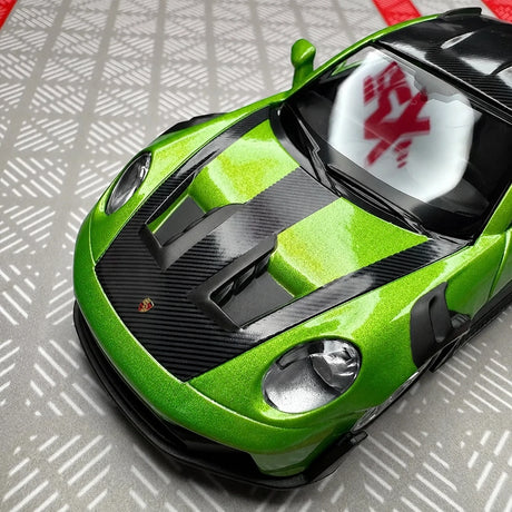 [TOY] 1:36 Porsche 2023 911 992 GT3 RS Green Model Car Die-Cast