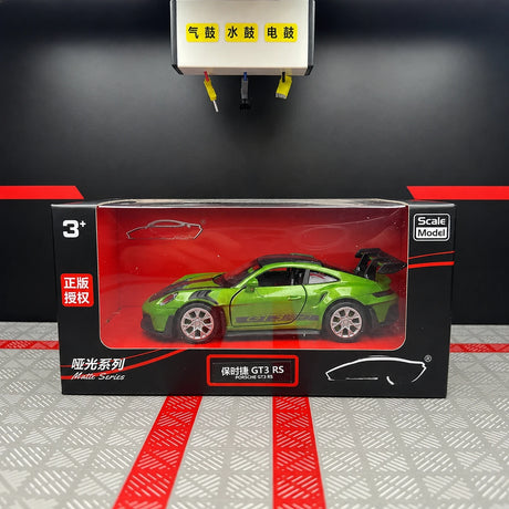 [TOY] 1:36 Porsche 2023 911 992 GT3 RS Green Model Car Die-Cast