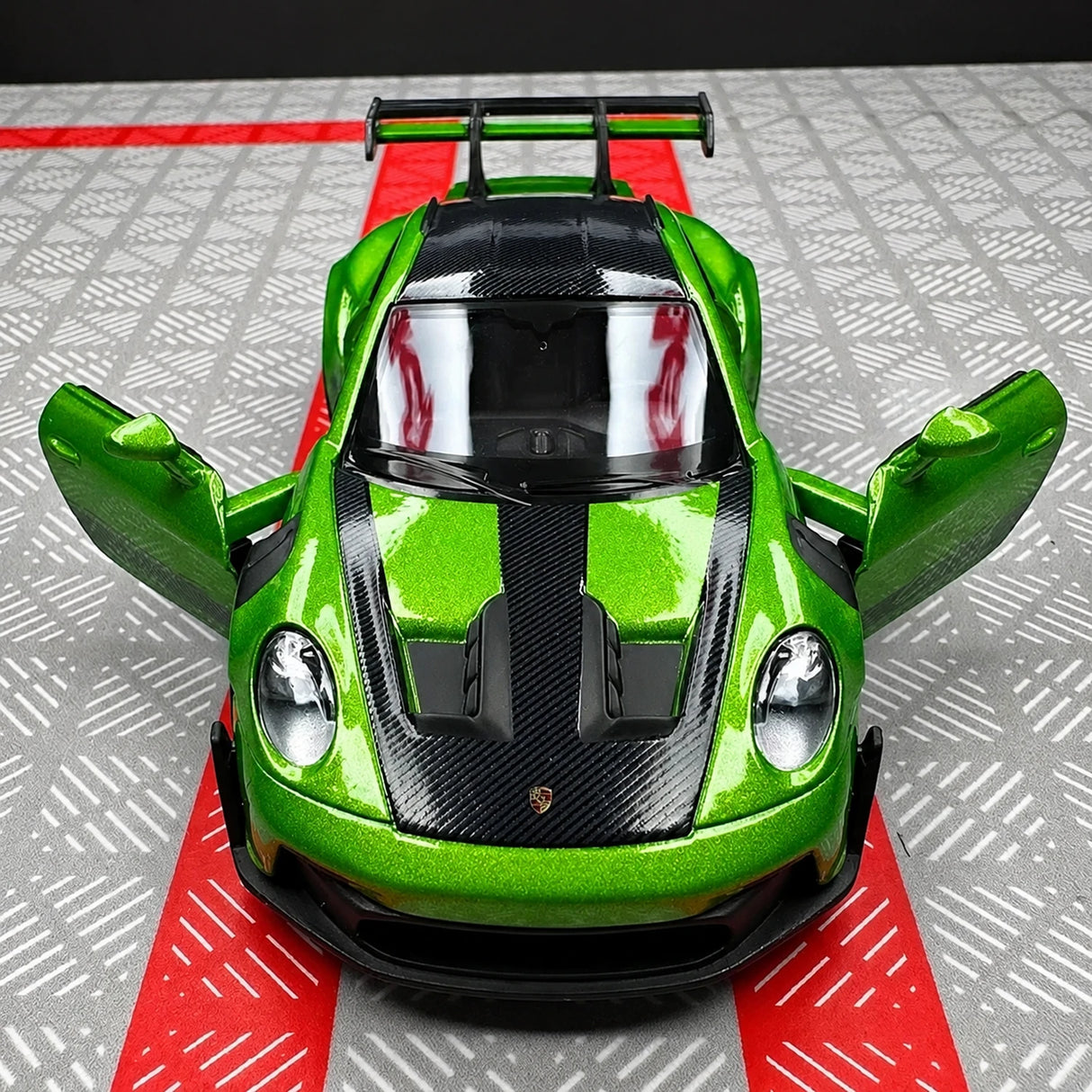 [TOY] 1:36 Porsche 2023 911 992 GT3 RS Green Model Car Die-Cast