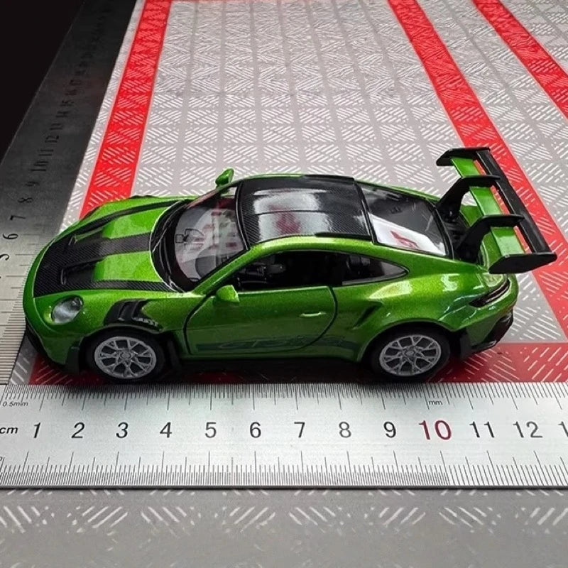 [TOY] 1:36 Porsche 2023 911 992 GT3 RS Green Model Car Die-Cast