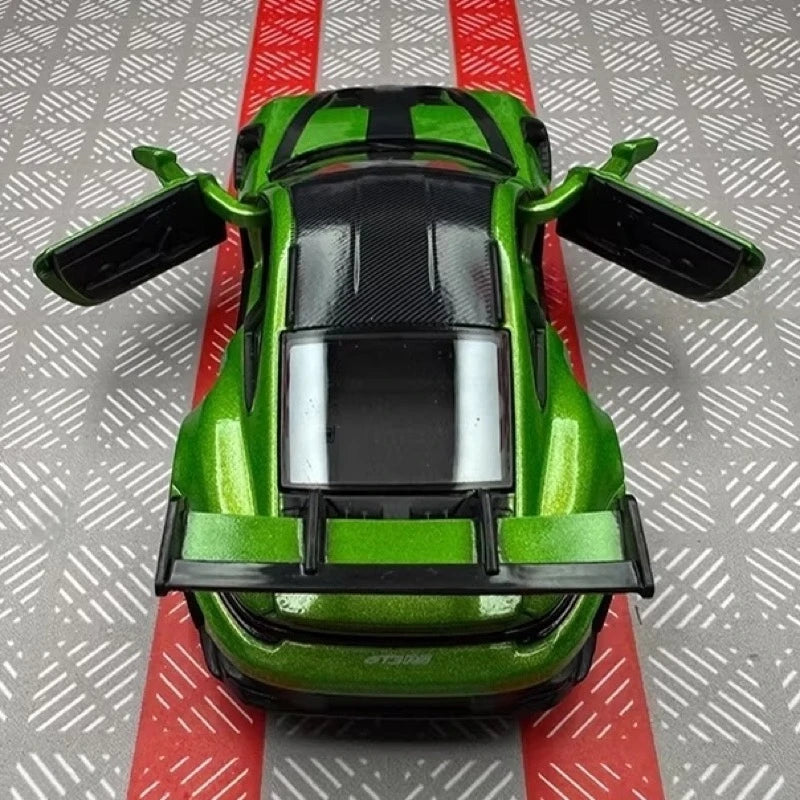 [TOY] 1:36 Porsche 2023 911 992 GT3 RS Green Model Car Die-Cast