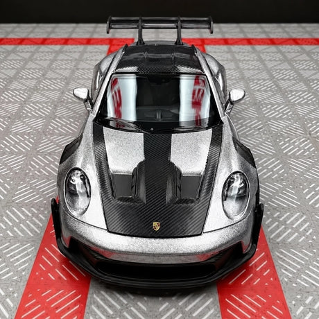 [TOY] 1:36 Porsche 2023 911 992 GT3 RS Silver Model Car Die-Cast