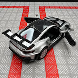 [TOY] 1:36 Porsche 2023 911 992 GT3 RS シルバー モデルカー Die-Cast