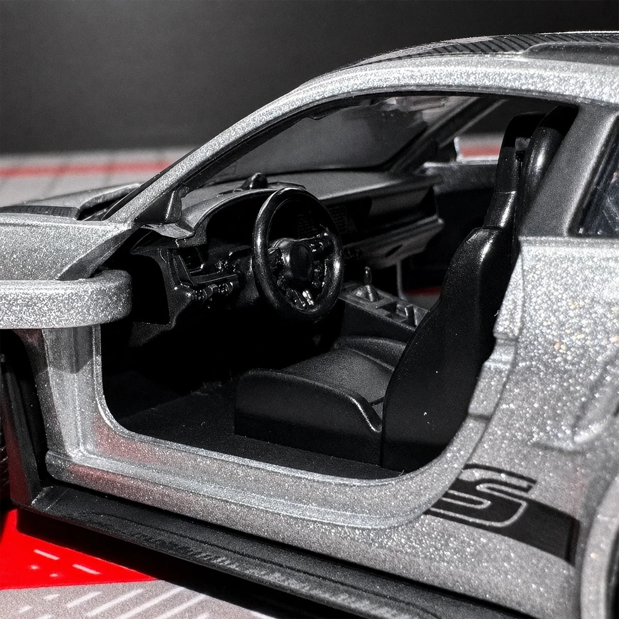 [TOY] 1:36 Porsche 2023 911 992 GT3 RS シルバー モデルカー Die-Cast