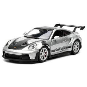 [TOY] 1:36 Porsche 2023 911 992 GT3 RS シルバー モデルカー Die-Cast