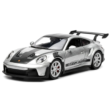 [TOY] 1:36 Porsche 2023 911 992 GT3 RS Silver Model Car Die-Cast