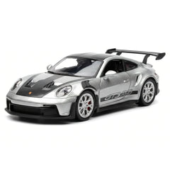 [TOY] 1:36 Porsche 2023 911 992 GT3 RS Silver Model Car Die-Cast