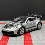 [TOY] 1:36 Porsche 2023 911 992 GT3 RS シルバー モデルカー Die-Cast