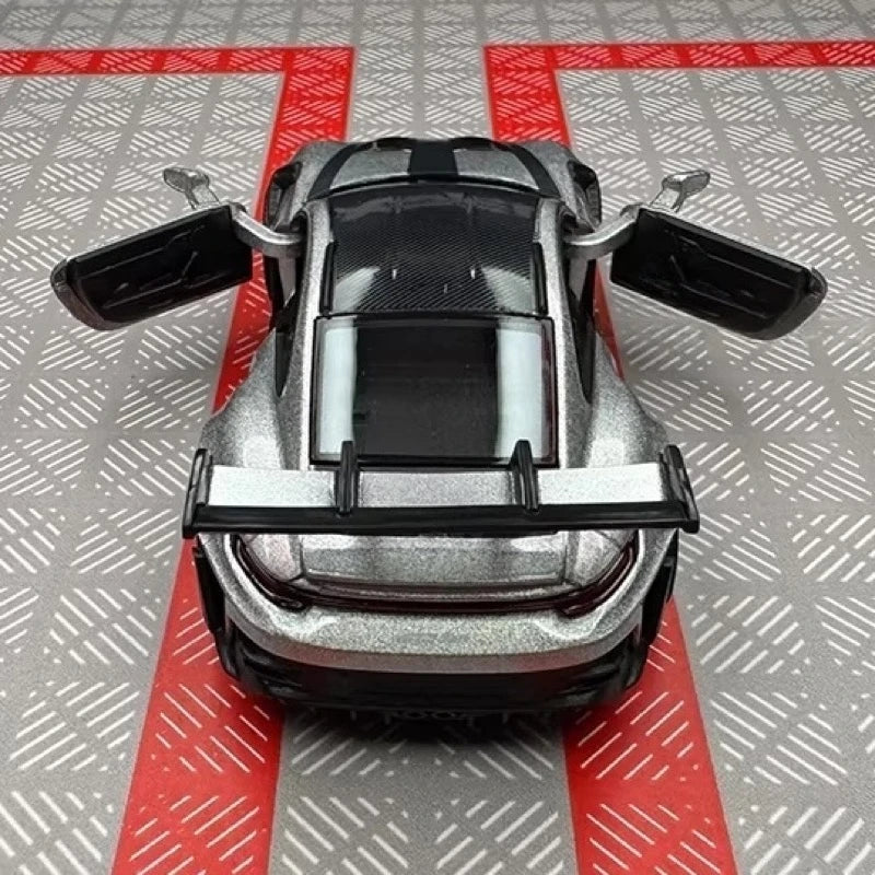 [TOY] 1:36 Porsche 2023 911 992 GT3 RS Silver Model Car Die-Cast