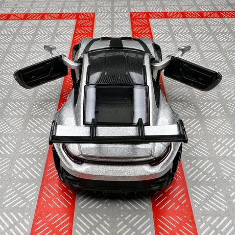 [TOY] 1:36 Porsche 2023 911 992 GT3 RS Silver Model Car Die-Cast