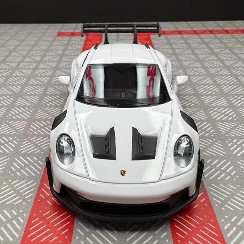 [TOY] 1:36 Porsche 2023 911 992 GT3 RS White Model Car Die-Cast