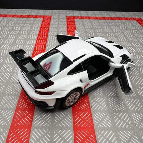 [TOY] 1:36 Porsche 2023 911 992 GT3 RS White Model Car Die-Cast