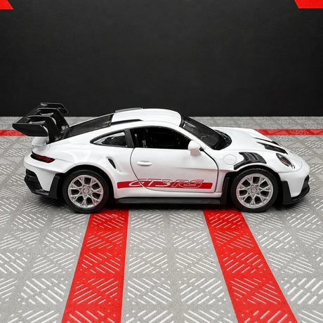 [TOY] 1:36 Porsche 2023 911 992 GT3 RS White Model Car Die-Cast