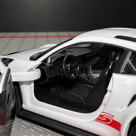 [TOY] 1:36 Porsche 2023 911 992 GT3 RS White Model Car Die-Cast