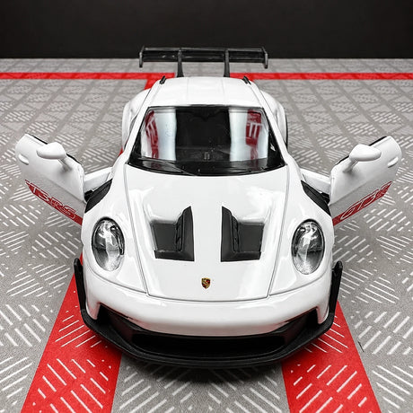 [TOY] 1:36 Porsche 2023 911 992 GT3 RS White Model Car Die-Cast