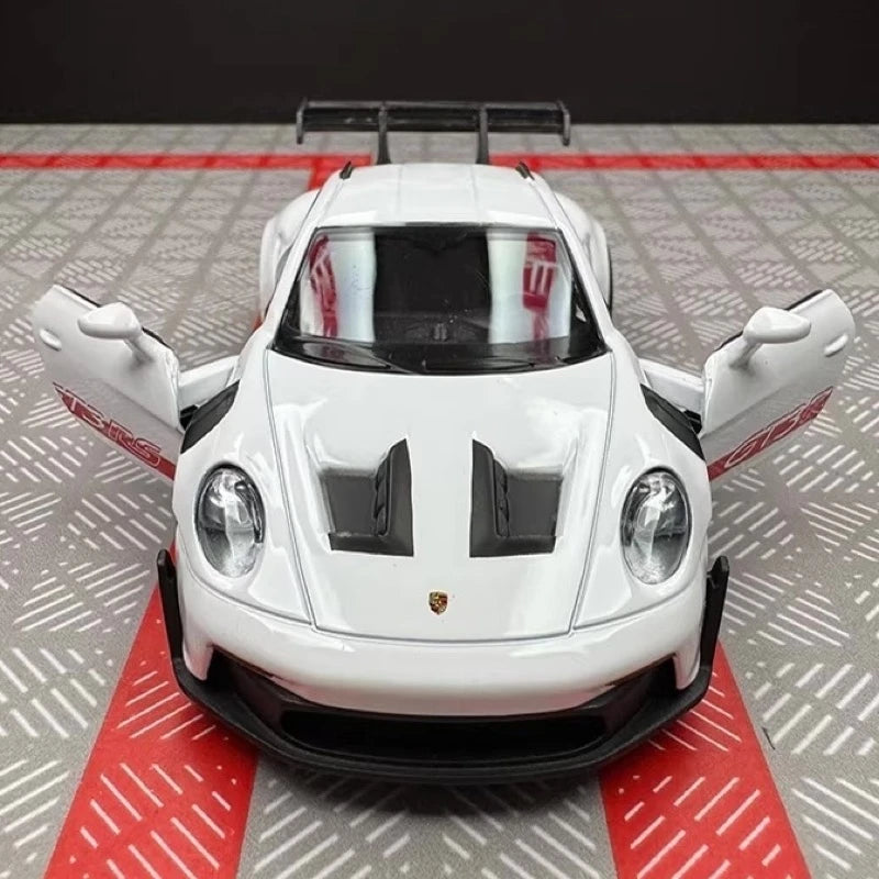 [TOY] 1:36 Porsche 2023 911 992 GT3 RS White Model Car Die-Cast