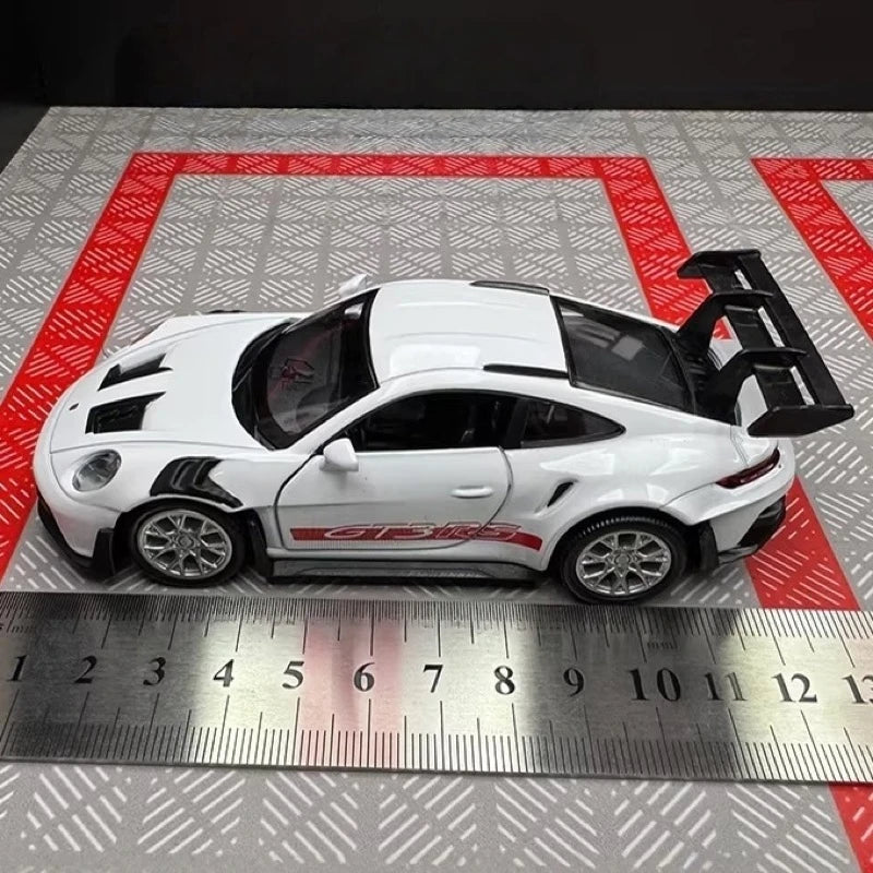 [TOY] 1:36 Porsche 2023 911 992 GT3 RS White Model Car Die-Cast