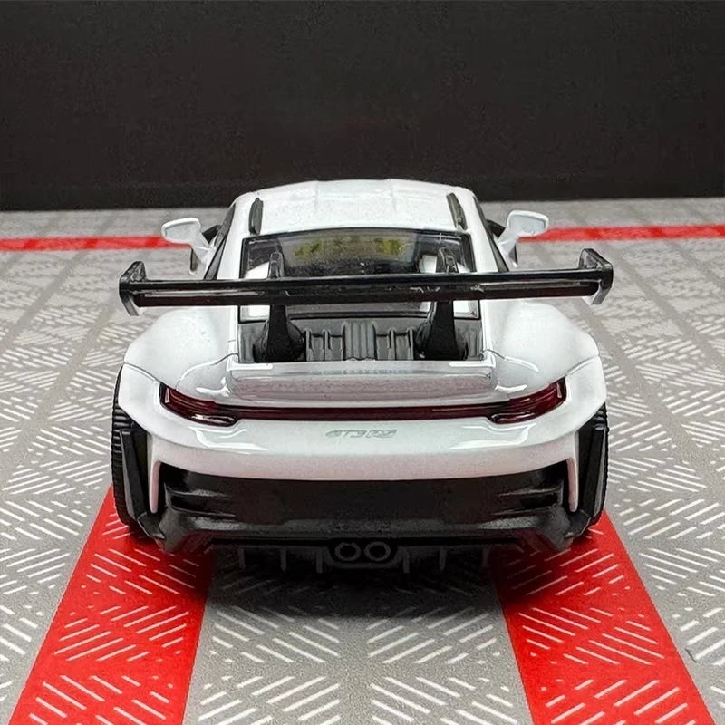 [TOY] 1:36 Porsche 2023 911 992 GT3 RS White Model Car Die-Cast