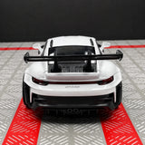 [TOY] 1:36 Porsche 2023 911 992 GT3 RS vit modellbil Die-Cast
