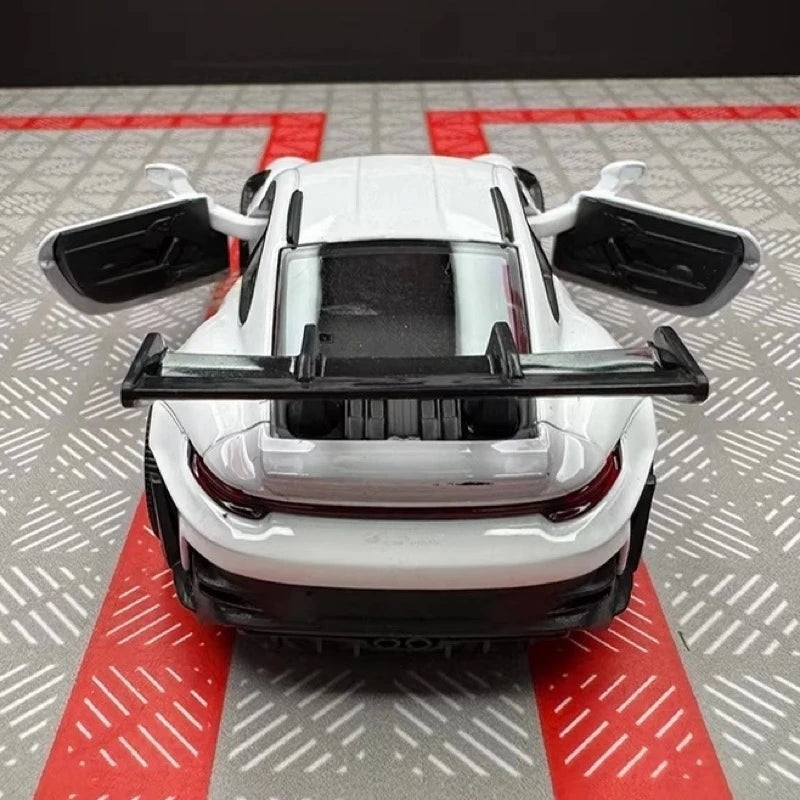 [TOY] 1:36 Porsche 2023 911 992 GT3 RS White Model Car Die-Cast