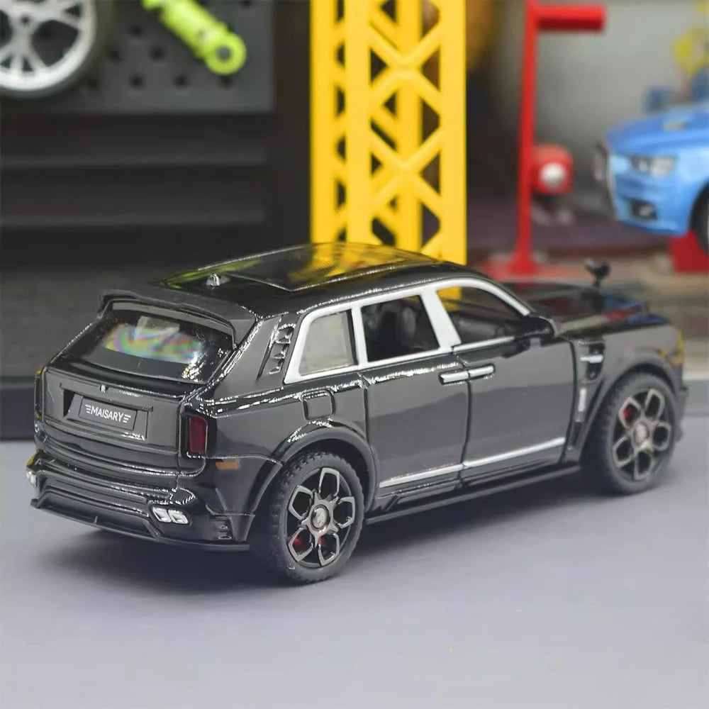 [TOY] 1:36 Rolls-Royce 2020 Cullinan Mansory Black Model Car Die-Cast