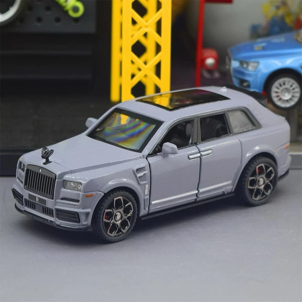 [TOY] 1:36 Rolls-Royce 2020 Cullinan Mansory Gray Model Car Die-Cast