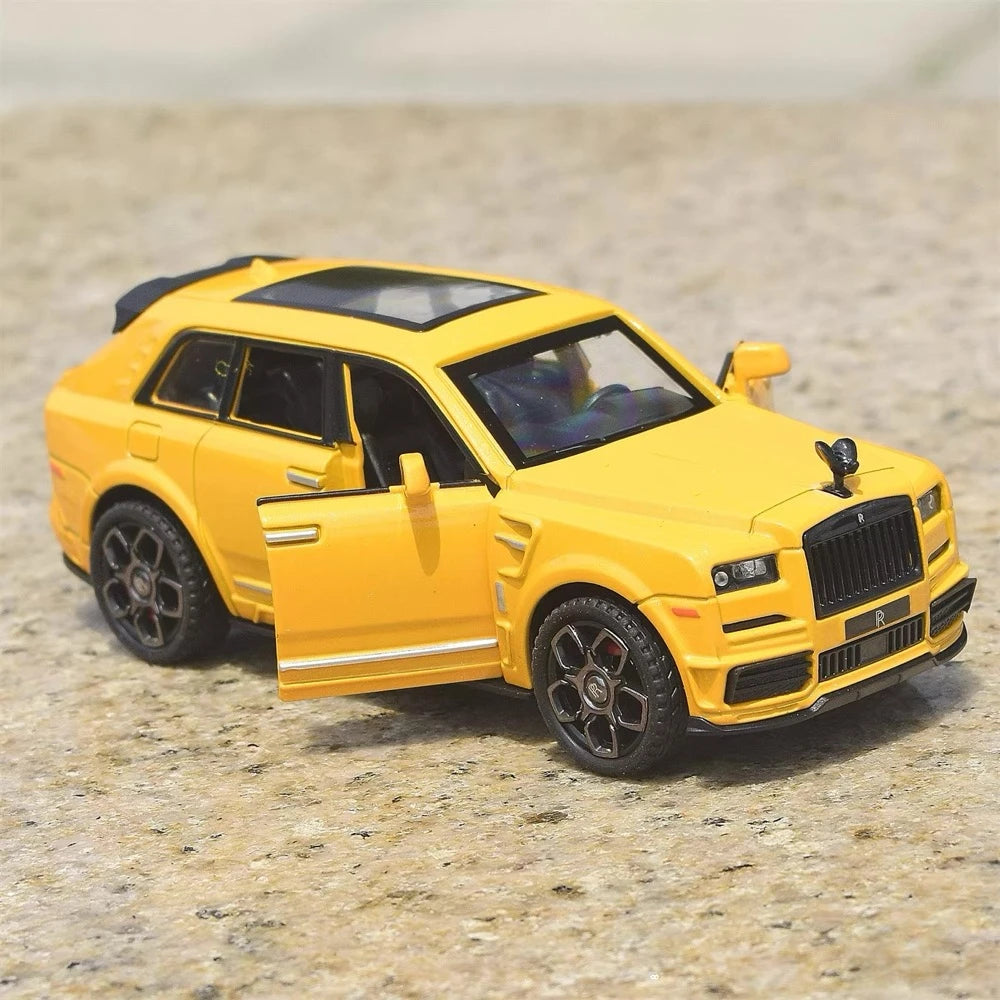 [TOY] 1:36 Rolls-Royce 2020 Cullinan Mansory Yellow Model Car Die-Cast