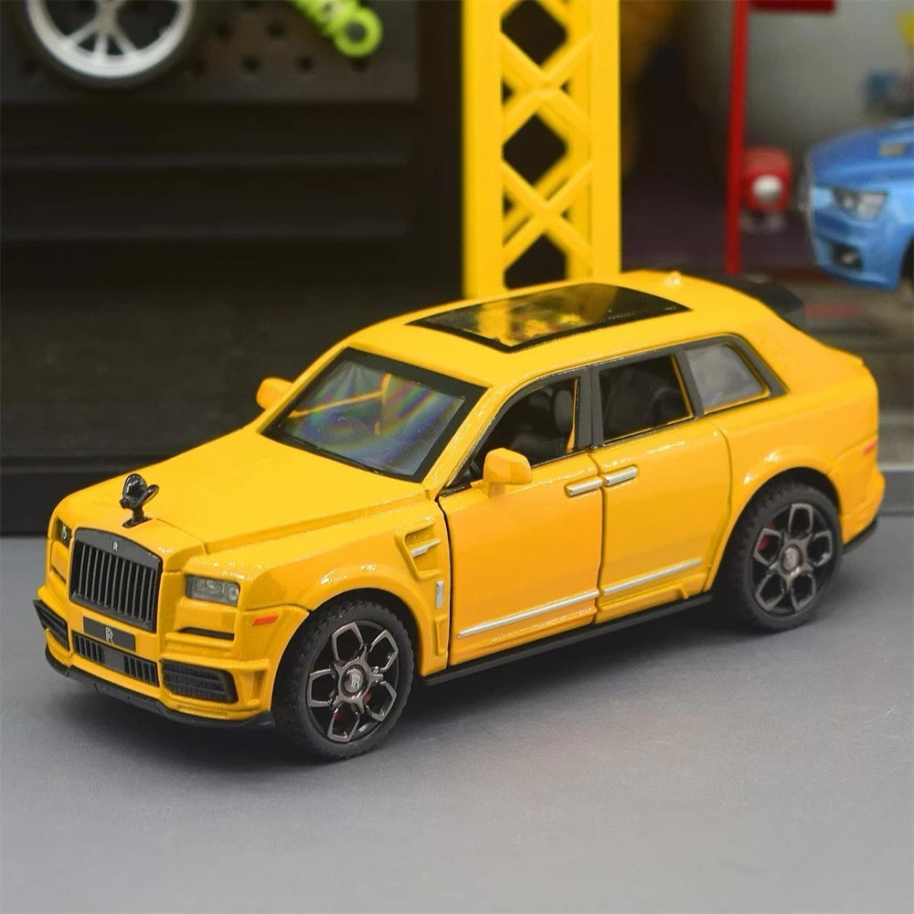 [TOY] 1:36 Rolls-Royce 2020 Cullinan Mansory Yellow Model Car Die-Cast