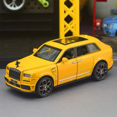 [TOY] 1:36 Rolls-Royce 2020 Cullinan Mansory Yellow Model Car Die-Cast