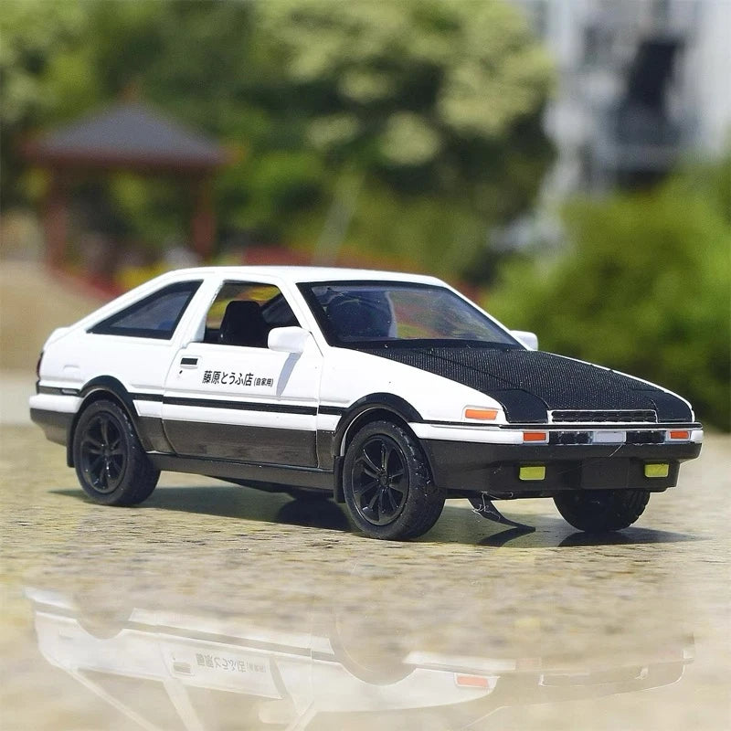 [TOY] 1:36 Toyota 1983 Corolla AE86 Initial D Model Car Die-Cast