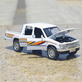 Toyota 1988 Hilux branco 1:36 – modelo de exposição em metal fundido
