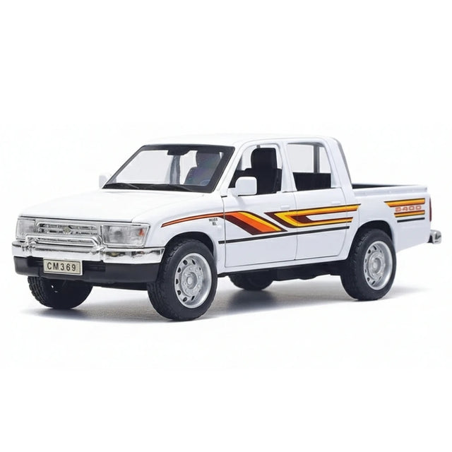 Toyota 1988 Hilux branco 1:36 – modelo de exposição em metal fundido